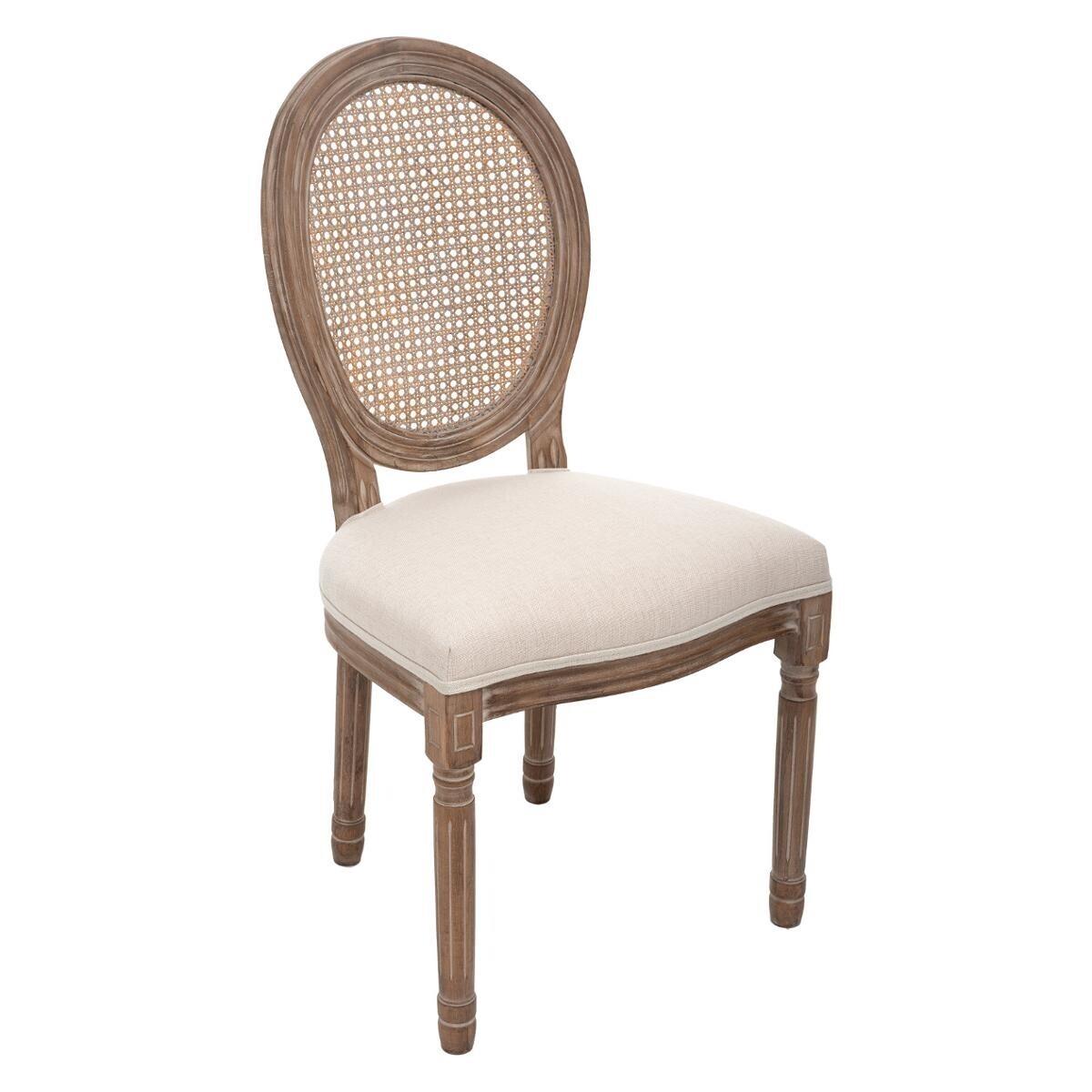 Drewniane krzesło Cleon białe