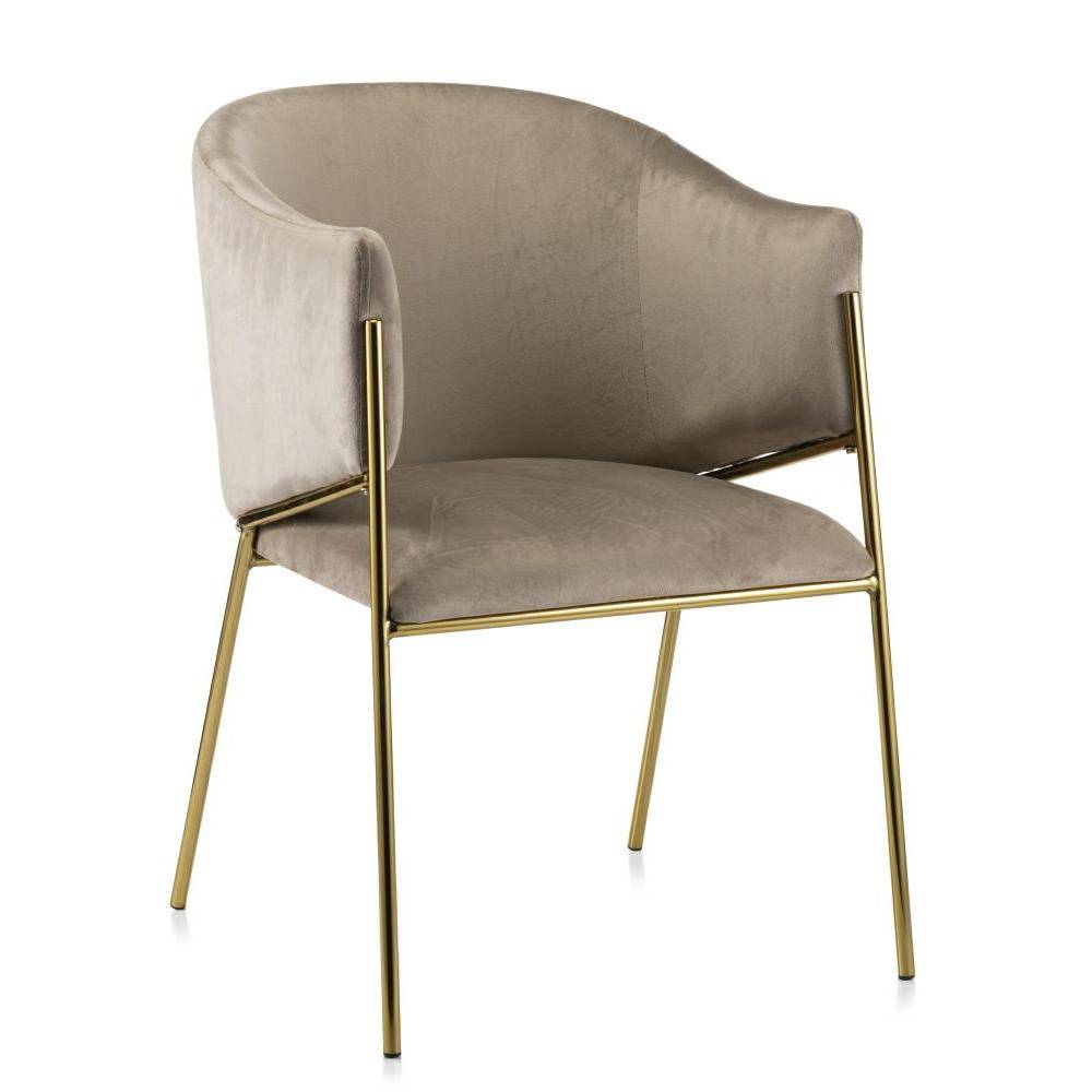 Krzesło Bella beige beżowe tapicerowane