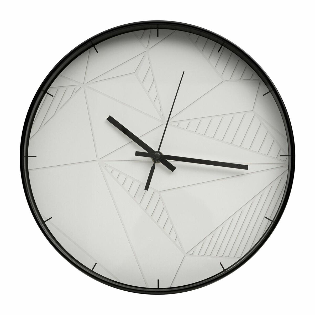 Zegar ścienny 30 cm wzór geometryczny