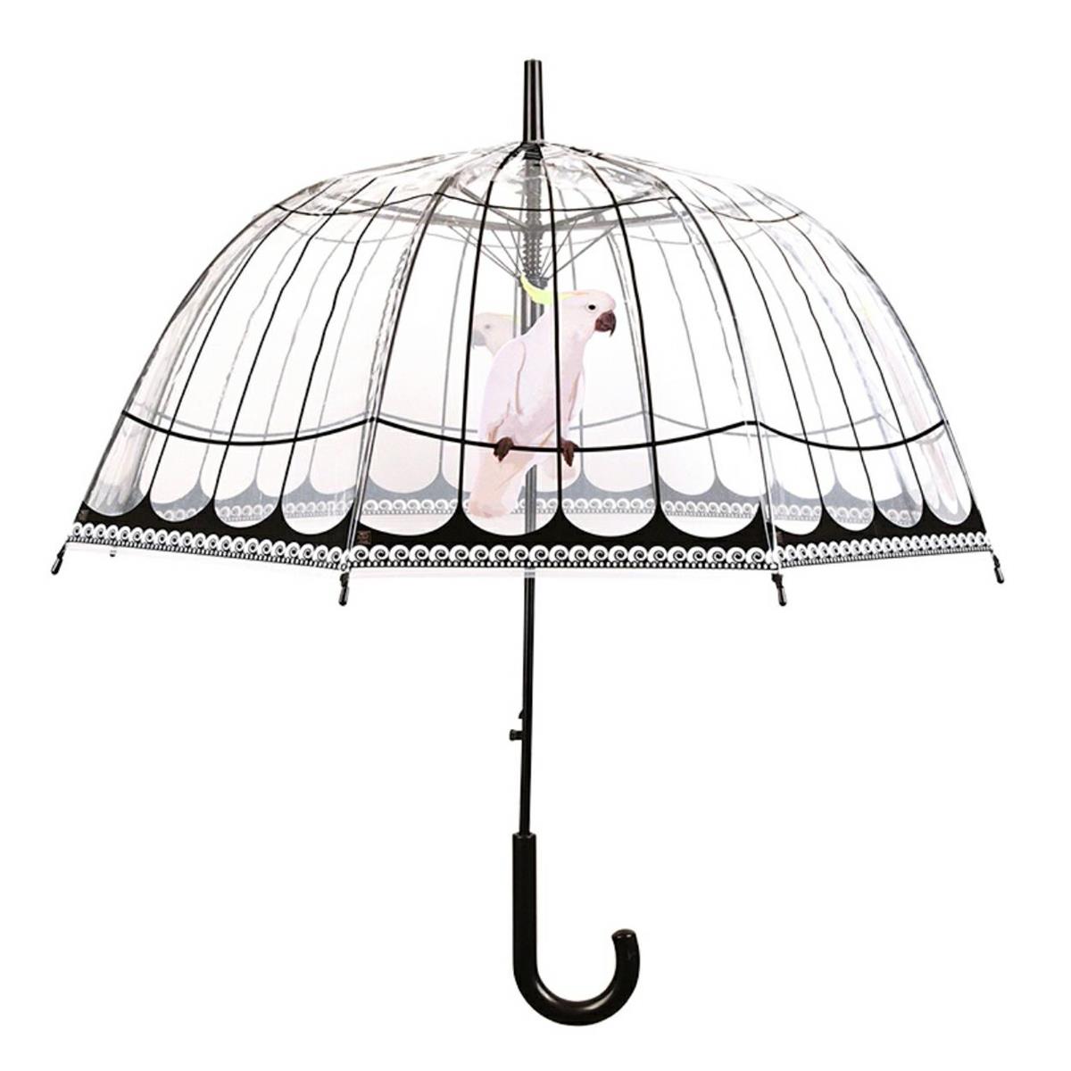 Parasol transparentny klatka dla ptaków