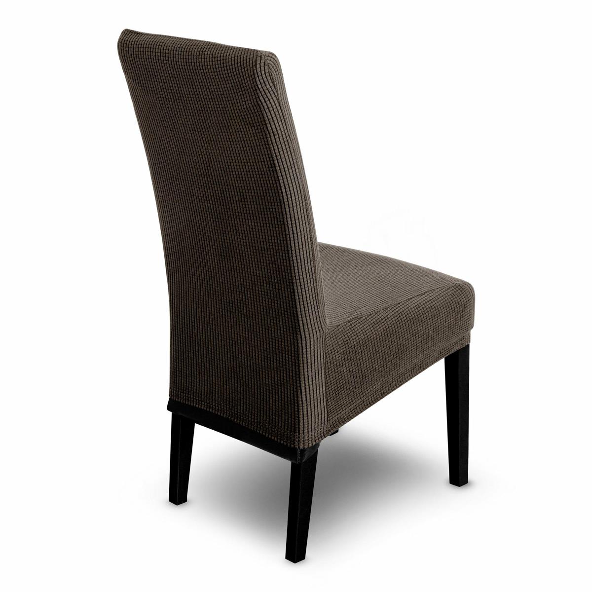 Pokrowiec 1 na krzesło 35x55x30 cm brązowy
