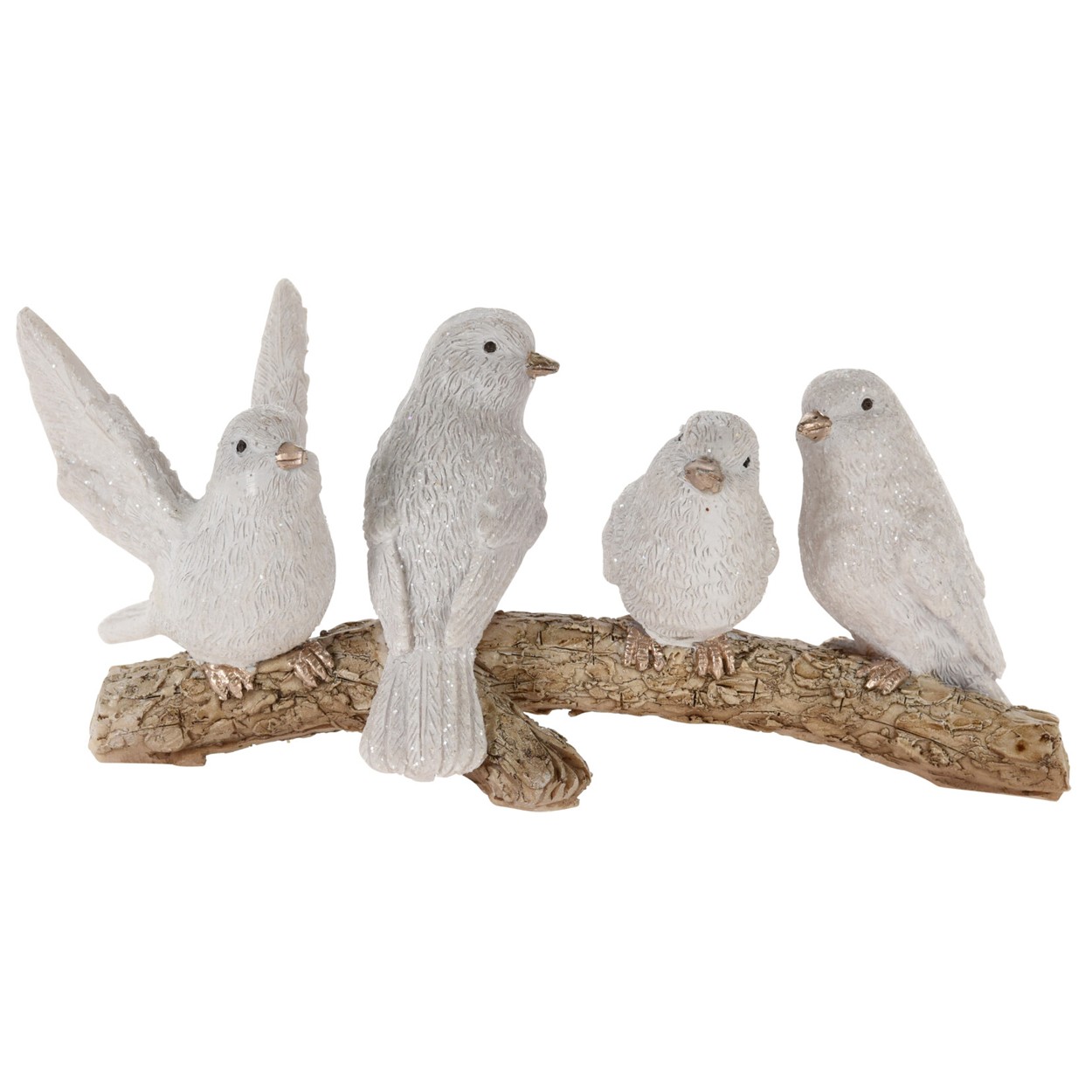 Figurka czterech ptaszków na gałązce